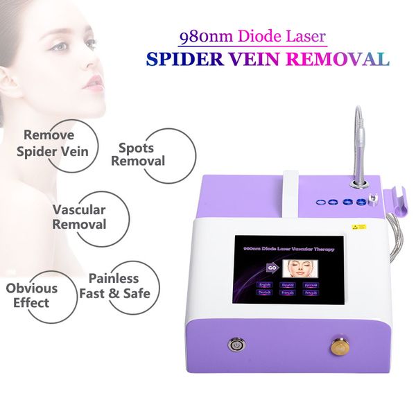 

30w 980nm vascular treatment machine laser spider vein removal vascular therapy varicose veins treatment clinic use vascular laser equipment, Black