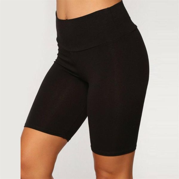 

woman high waist biker yoga shorts,women's yoga scrunch bushorts workout running gym tummy control short pant, White;red