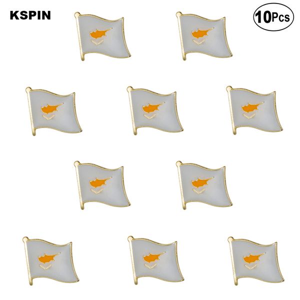 

cyprus flag lapel pin flag badge brooch pins badges 10pcs a lot, Gray