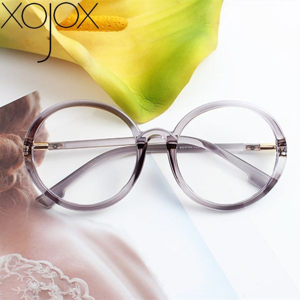 

xojox retro round glasses frame men anti-blue eyeglasses frames fashion oversized computer myopia glasses frame women, White;black