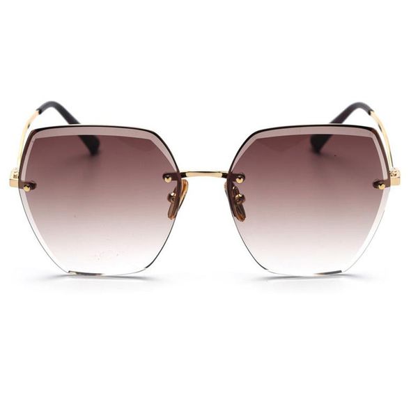 

gradient rimless luxury bfrdb sunglasses 2020 eyewear brown glasses big ladies new shades for fashion uv400 female women designer gtjeb, White;black