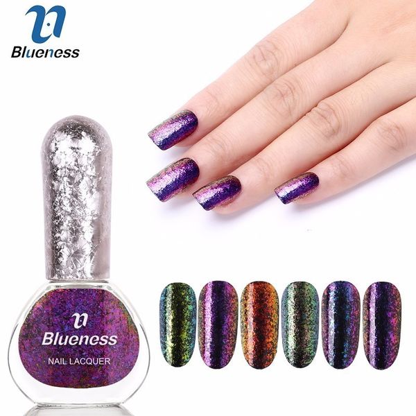

blueness 6 colors 6ml nail art polish star sky series uv nail charms lasting gel varnish manicure accessories bnp015, Red;pink
