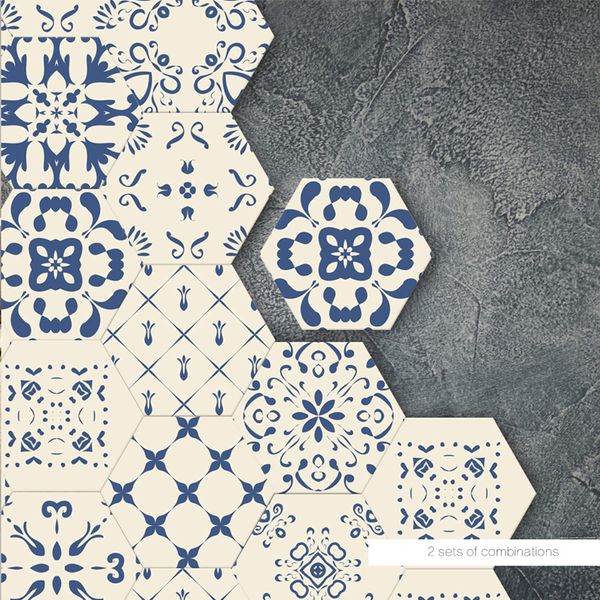 

modern blue diy decor floor stickers self-adhesive anti-slip waterproof anti oil decor hd 3d self adhesive wallpaper room decals