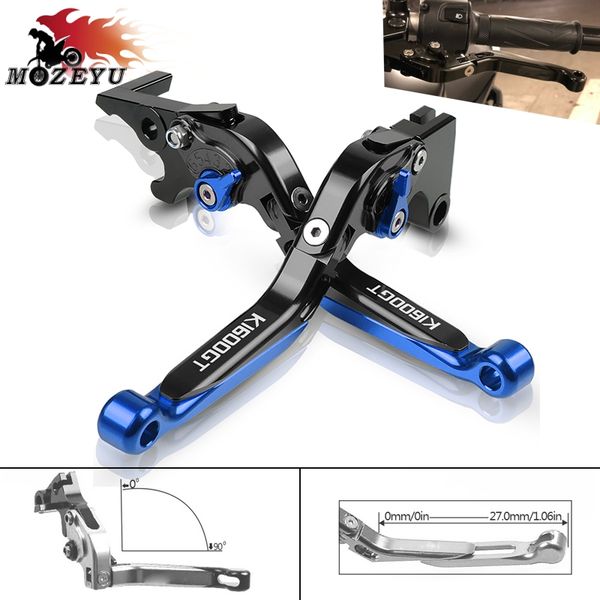 

k1600gt/gtl 2017 2018 cnc aluminum motorcycle adjustable folding extendable brake clutch lever for k 1600 gt k1600 gt 2018