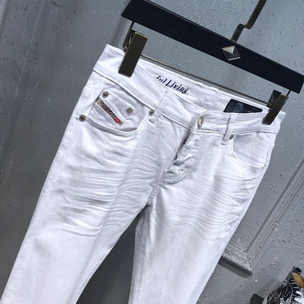 

2020 new style white jeans diesel classi straight casual trousers cowboy famous brand zipper designer mens designer size 29-40, Blue