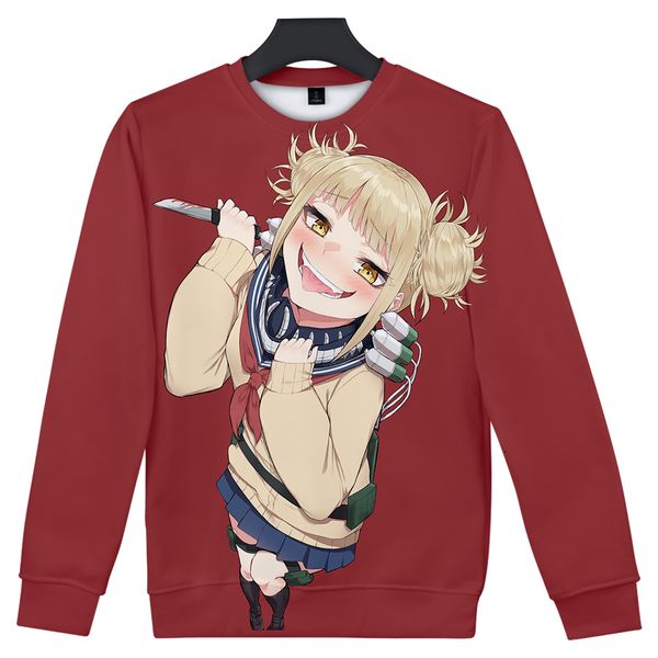 

3d my hero academic printed o-neck sweatshirts women/men casual streetwear sweatshirts 2019 casual trendy cool clothes 4xl, Black