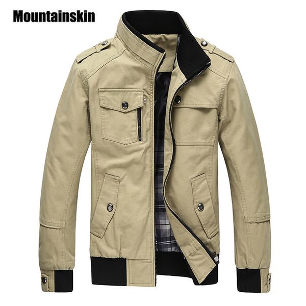 

mountainskin повседневная мужская куртка весна армия военная куртка мужские пальто зимняя мужская верхняя одежда осеннее пальто цвета хаки 4, Black;brown