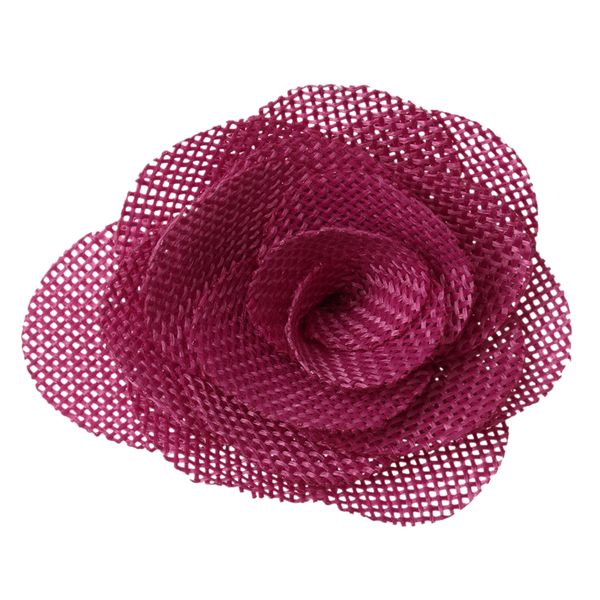 

pack of 10pcs 6.5cm cotton linen rose flower heads wedding bridal decor rose red