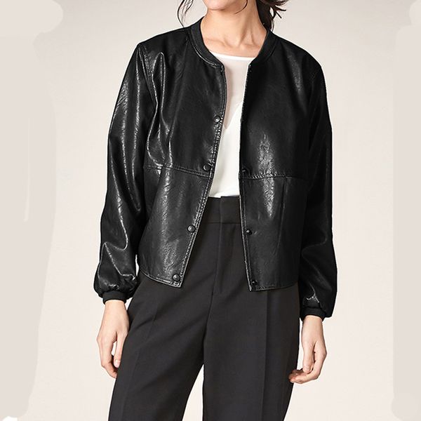 

leather jacket female coat plus large size big motorcycle 2019 bomber coat women oversized biker lady outwear autumn outerwear, Black