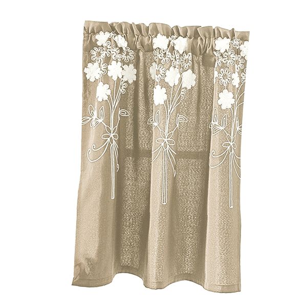 

floral pattern balloon curtain for small window, tie-up balloon shade curtains