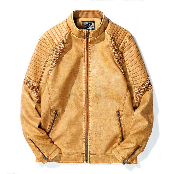 

faux pu leather jackets men fashion motorcycle cowboy winter jacket coat male big size fleece lined thick outerwear, Black