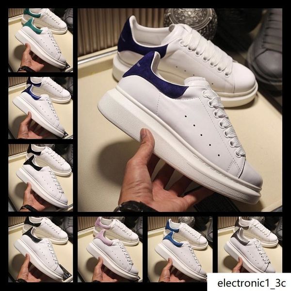 

iduzi designers 3m reflective white leather casual shoes girl women men black gold red pink fashion comfortable flat sneaker size 35-44