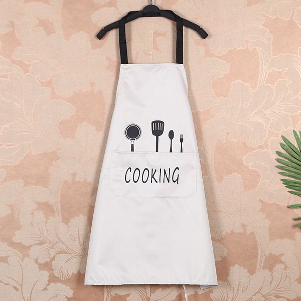 

dacron printed apron kitchen cooking halter sleeveless apron for men women store