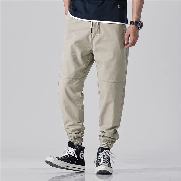 

2019 new fashion men's jeans brand loose-legged casual pants large size straight-barrel hip-hoptools high-end quality nine pants, Blue