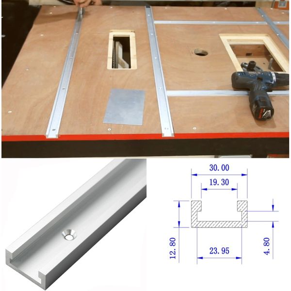 

1pcs 800mm t-tracks aluminum slot miter track jig fixture for router table bandsaws woodworking tool