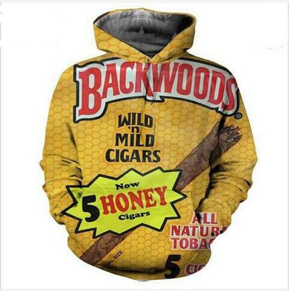 

backwoods hoodie hoodies men women long sleeve all over printed pullover hoody casual 3d sweatshirt plus size lms08, Black