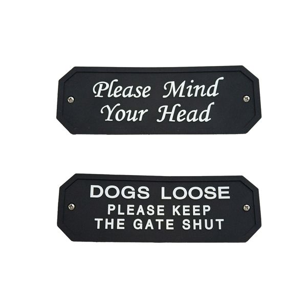 

2pcs flexible garden wall gate plaque sign plate plaque