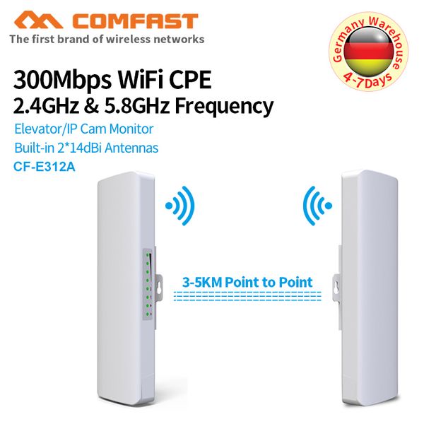 

3-5km powerful 300mbps 5.8g outdoor access point 2*14 wi-fi antenna wireless bridge cpe nanostation wifi for ip camera