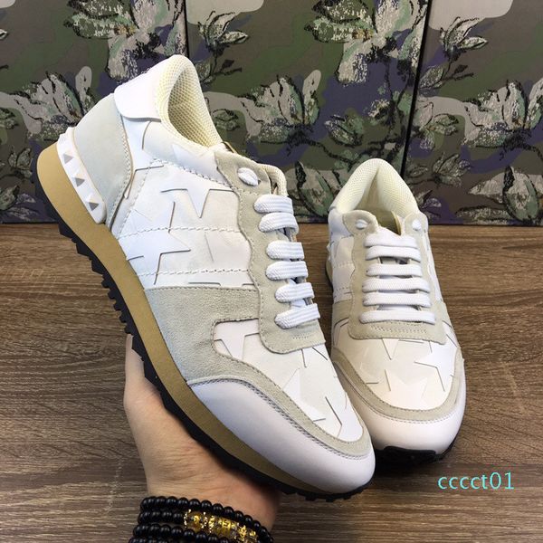 

2020 fashion luxury designer mens womens shoes sneakers rivets camouflage comfort platform casual trainers dress sneakers ct01, Black