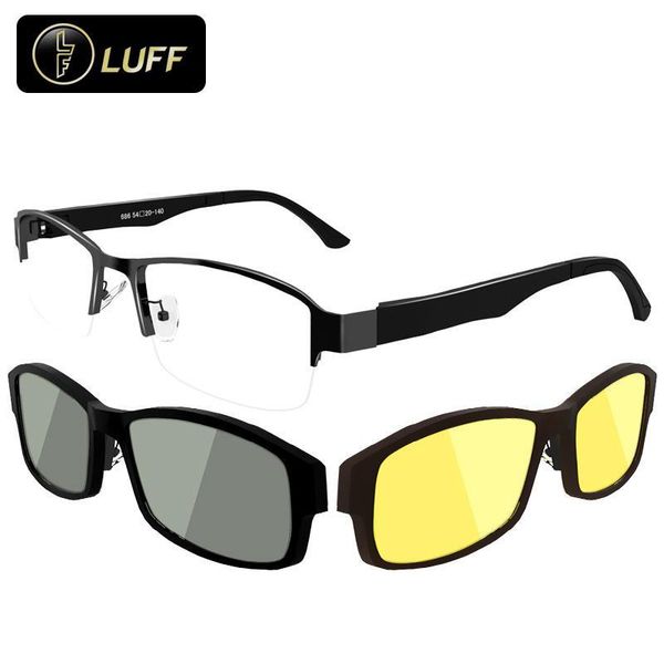 

wholesale- high-end myopia spectacle frames for degree of glasses polarized sunglasses clip magnetic night vision goggle clip anti-glare, Silver