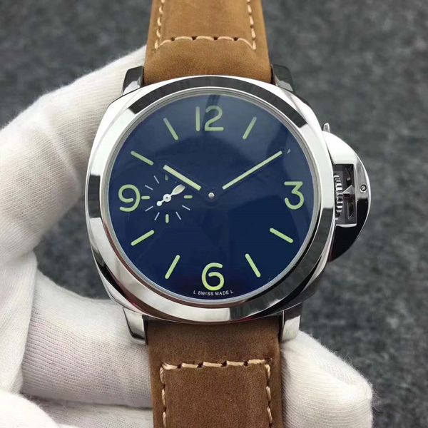 

2020 высокого качества роскоши дизайнерские часы автоматические механические коричневый черный кожа коровы военного спорта мужчины мужские ч, Slivery;brown