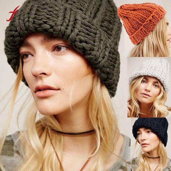 

causal winter knitted hats for women fashion keep warm manual wool knitted earmuffs soft hats girls caps female