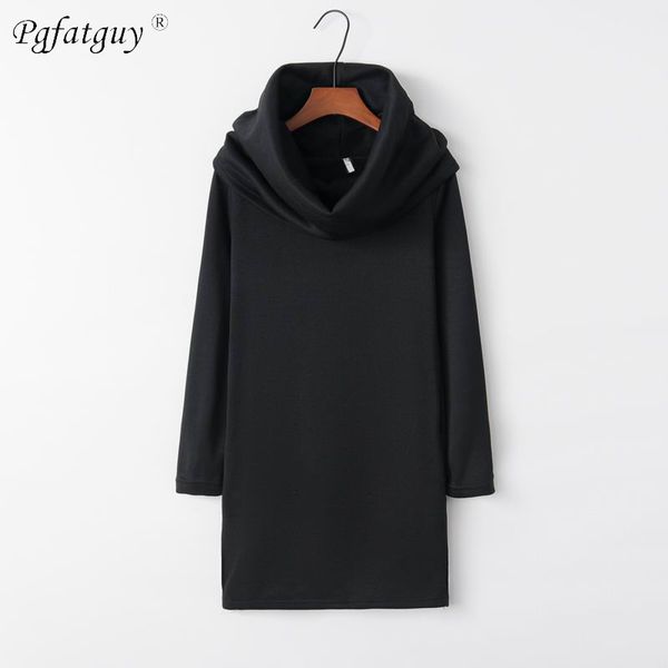 

new autumn winter women sweatshirt 2019 casual solid warm loose hoodies sweatshirt long sleeve turtleneck bf black gray red