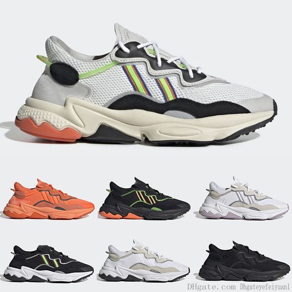 

2019 luxury casual shoes 3m ozweego men women blue tint triple black solar yellow wmns running shoes trainer sports chaussures size 36-45