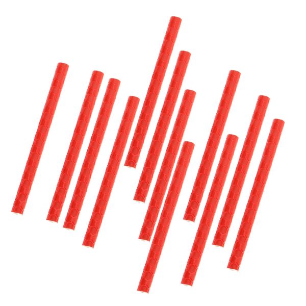 

pack of 12 night cycling bike bicycle spoke reflectors reflective rod clip on wheel rim 5 color