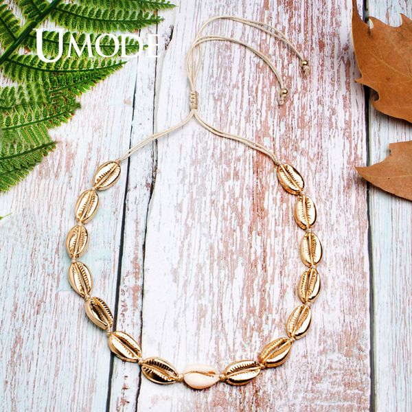 

umode vsco girls things shell necklaces for women bohemian pendant boho shell chocker jewelry fashion ocean sea beach pn0688, Silver