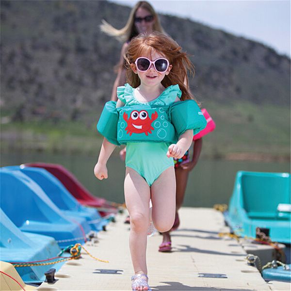 

2-8 years children's swimming ring child life jacket kid arm float circle swim trainer buoyancy sleeve swimming pool accessories