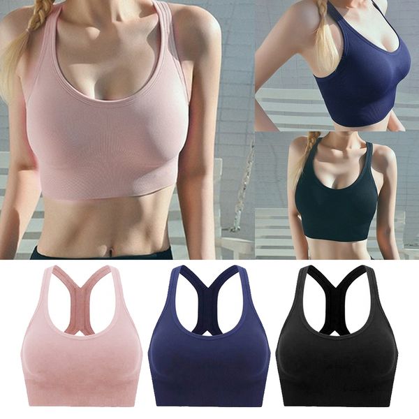 

racerback sports bra wirefitness gym activewear lingerie tank vest female sport yoga bra push up sports, White;black