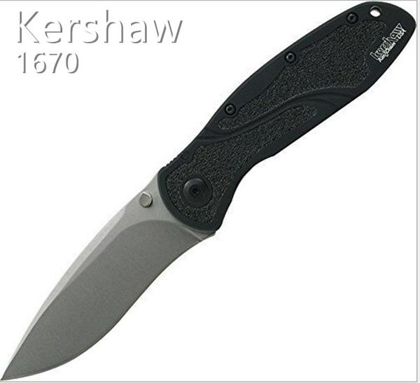 

Wholesale Kershaw 1670 combat Folding knife 6061-T6 aluminium handle EDC pocket knife camping survival hunting knife with Retail box