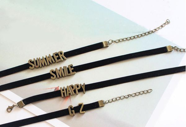 

2019 new diy chokers necklace fashion women black chkers for women pendant necklace gift box jewelry, Golden;silver