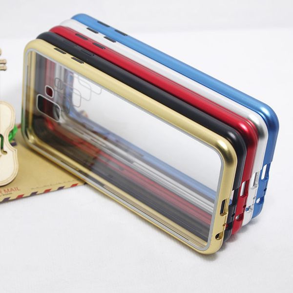 

magnetic adsorption for samsung j6 plus magnetic case tempered glass case designer phone case 360 protection back panel for goophone note 9