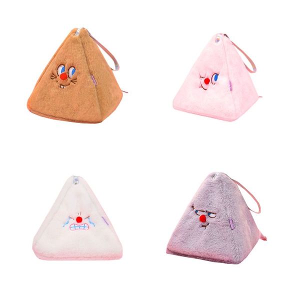 

cartoon soft plush cosmetic makeup cartoon storage bag coin key pouch case