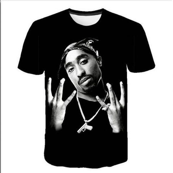 

3d print cosplay rapper 2pac tupac t shirt streetwear men women fashion camouflage t-shirt harajuku shirts funny tshirt a0117, White;black