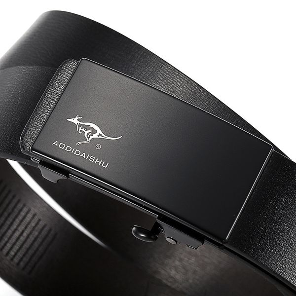 

mclxv aodi kangaroo leather all-match high-end toothless automatic buckle aodi kangaroo men's leather all-match high-end toothless auto, Black;brown