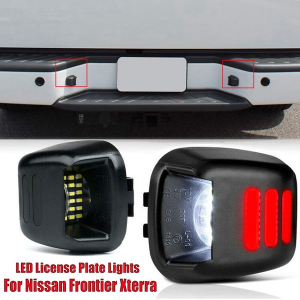 

2 x led license plate lights lamps set fluence led for frontier xterra accessories automobile car interior light