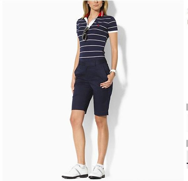 

ralph женских поло футболка роскошного женские дизайнер тенниска dhl свободной почта полосатого вкус хлопок поло тройники высокого качество, White