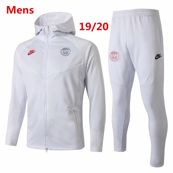 

Оптовая продажа 19 20 PSG мужская толстовка с капюшоном VERRATTI полный рукав спортивные костюмы футбол Джерси Мбаппе Париж зимняя куртка ветровка пальто Icardi с капюшоном