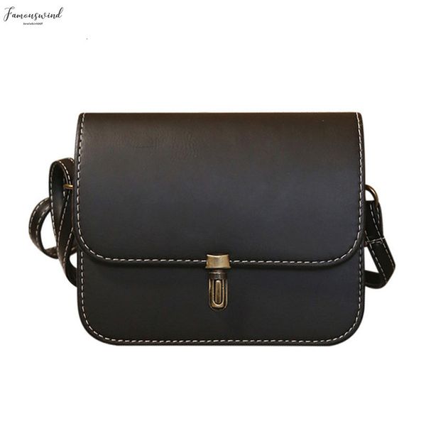 

vintage flap padlock bags split pu leather women shoulder bag fashion crossbody bags women messenger bag 4