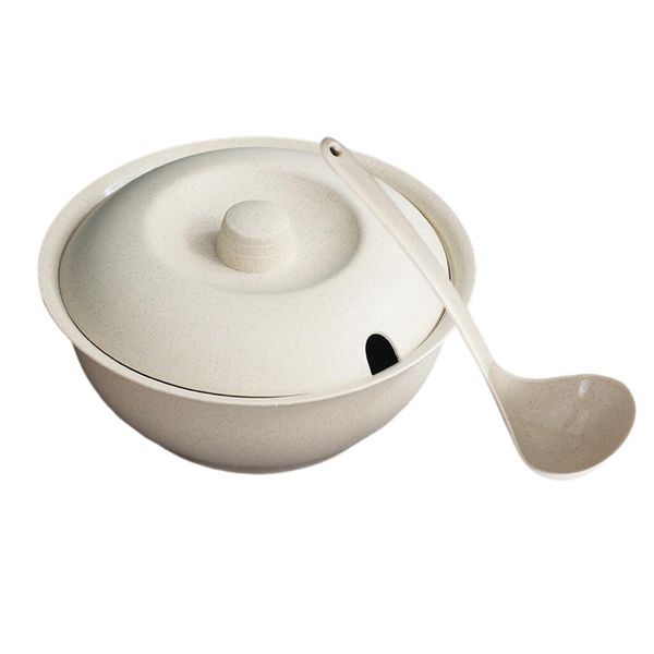 

household tableware set resistant soup pot healthy wheat straw soup pot set