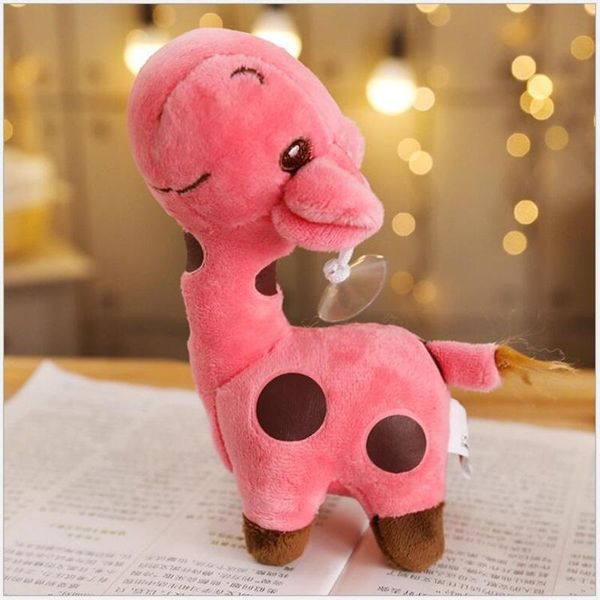 

cute colorful giraffe plush toys stuffed animals kids toys small pendant keychains creative birthday christmas gifts#ooo