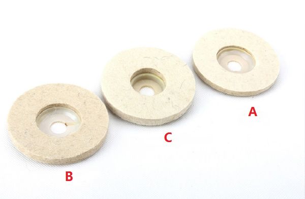 

new 3pc/lot dia. 4" wool felt polishing pad flap disc angle grinder accessories