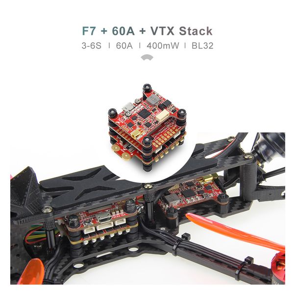

hglrc sector5 v2 fpv racing drone f7 fc 60a 4in1 esc 2306 motor 6s#g5