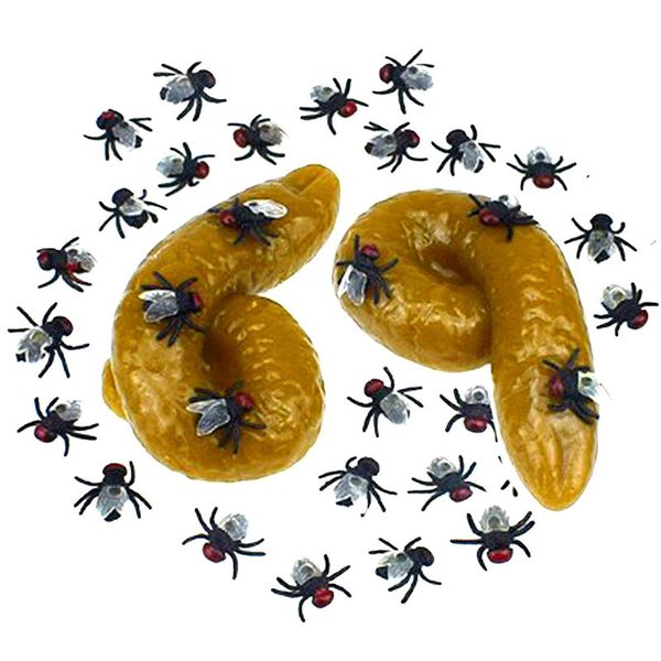 

april fool's day spoof tricky toys human feces simulation faeces flies dog dung excrement halloween disgusting decorations
