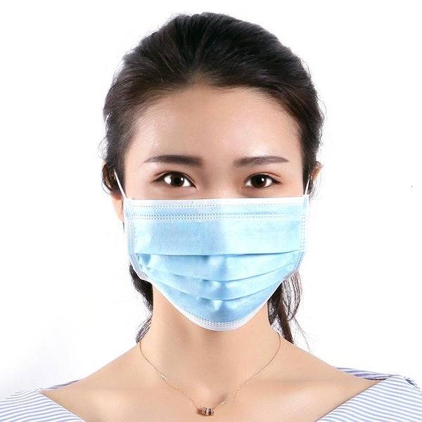 

синяя маска для лица 50 маски для лица 1pcs пыле рм2,5 inenza дыхания safetyfacare elastic