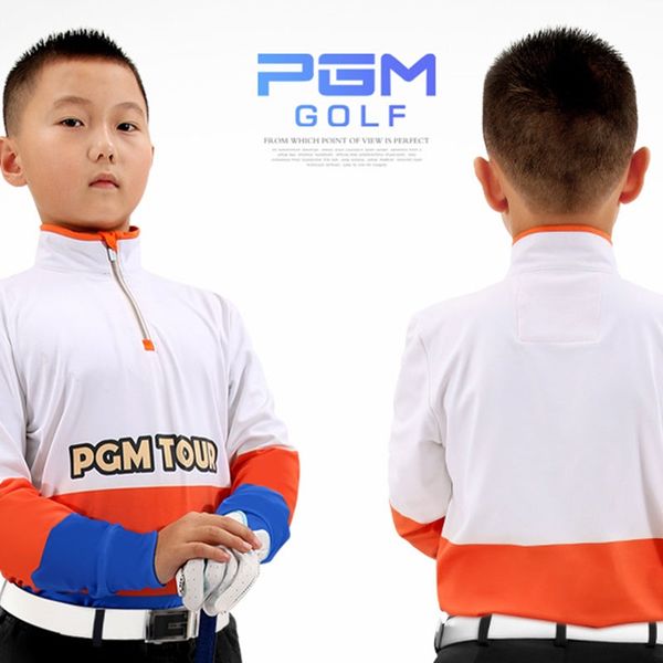 

мальчики zipper golf trainning футболки дышащий quick dry одежда с длинным рукавом теннис гольф футболки высокого качества aa51876