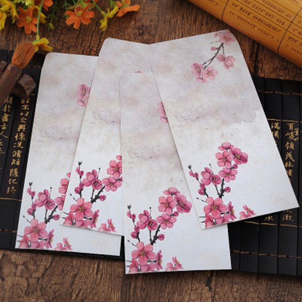 

100pcs/lot creative students stationery gift traditional classical aesthetic craft paper envelope chinese air envelope 21.5*11cm